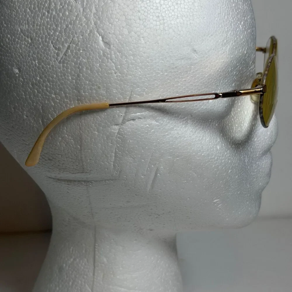 Vintage Safilo Emozioni 4238 WL47 Eyeglass Frames 51-18-130 Gold Tortoise Italy